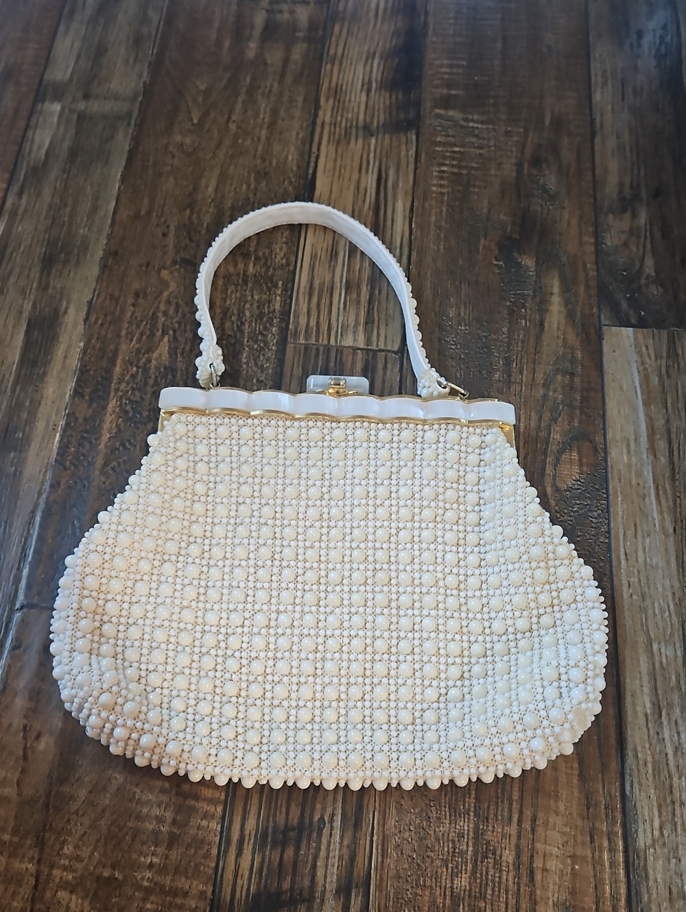 Laura USA Vintage‎ GLAM (Handmade In Hong Kong) Elegant Beaded Evening Handbag